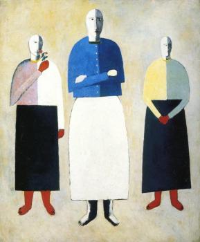 Kazimir Malevich : Three Girls